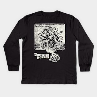 Dunwich Horror - 70s Cult Classic Sci-Fi Movie Kids Long Sleeve T-Shirt